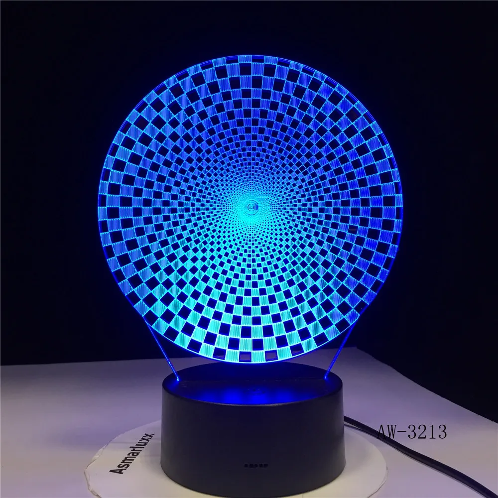 3D Colorful Visual Led Abstract New Shape Night Lights Usb Animal Table Lamp Bedroom Sleep Lighting Fixture Decor AW-3213 | Лампы и