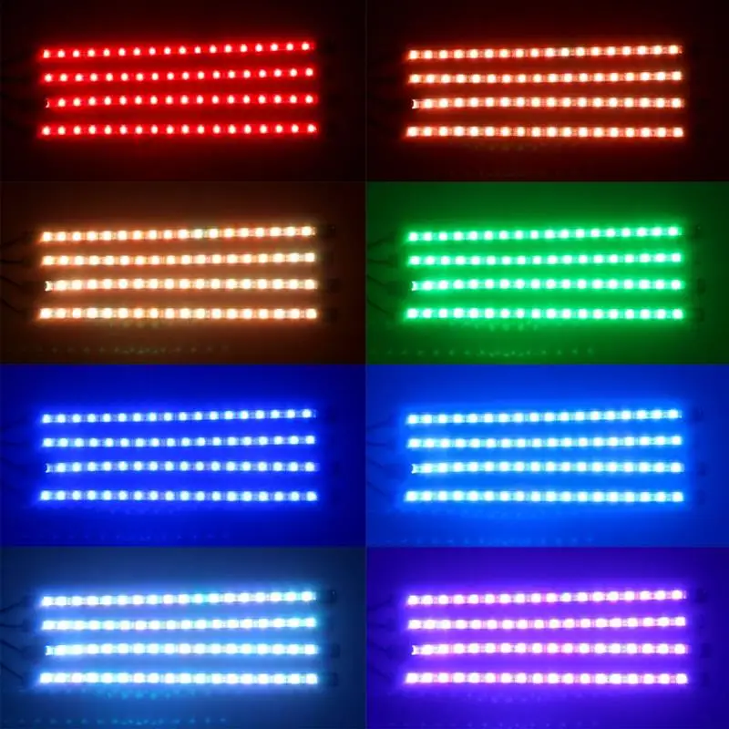 4 шт. Автомобильные светодиодные ленты с голосовым управлением | Автомобили и