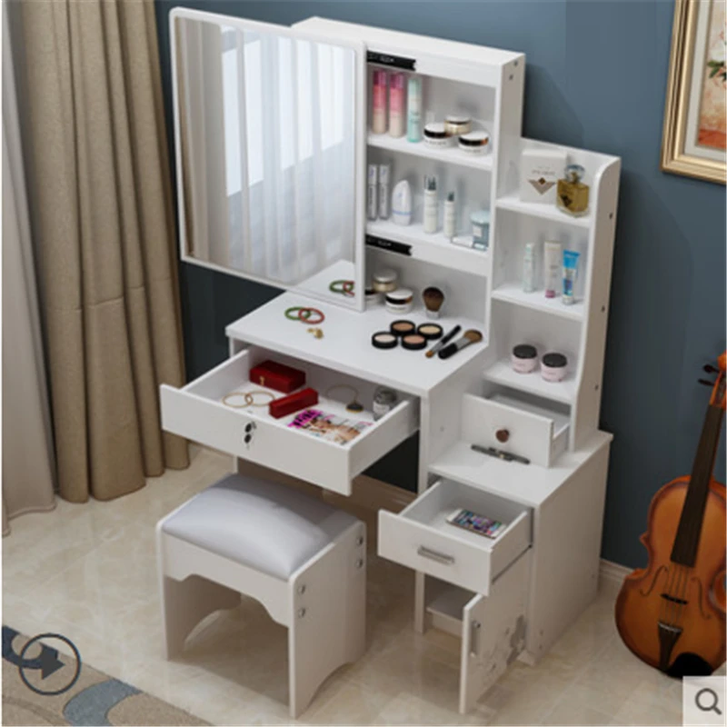 Да Letto Chambre Coiffeuse Avec Miroir Mdf Mueble Dormitorio Dresser Tocador De Maquillaje деревянный стол кварто