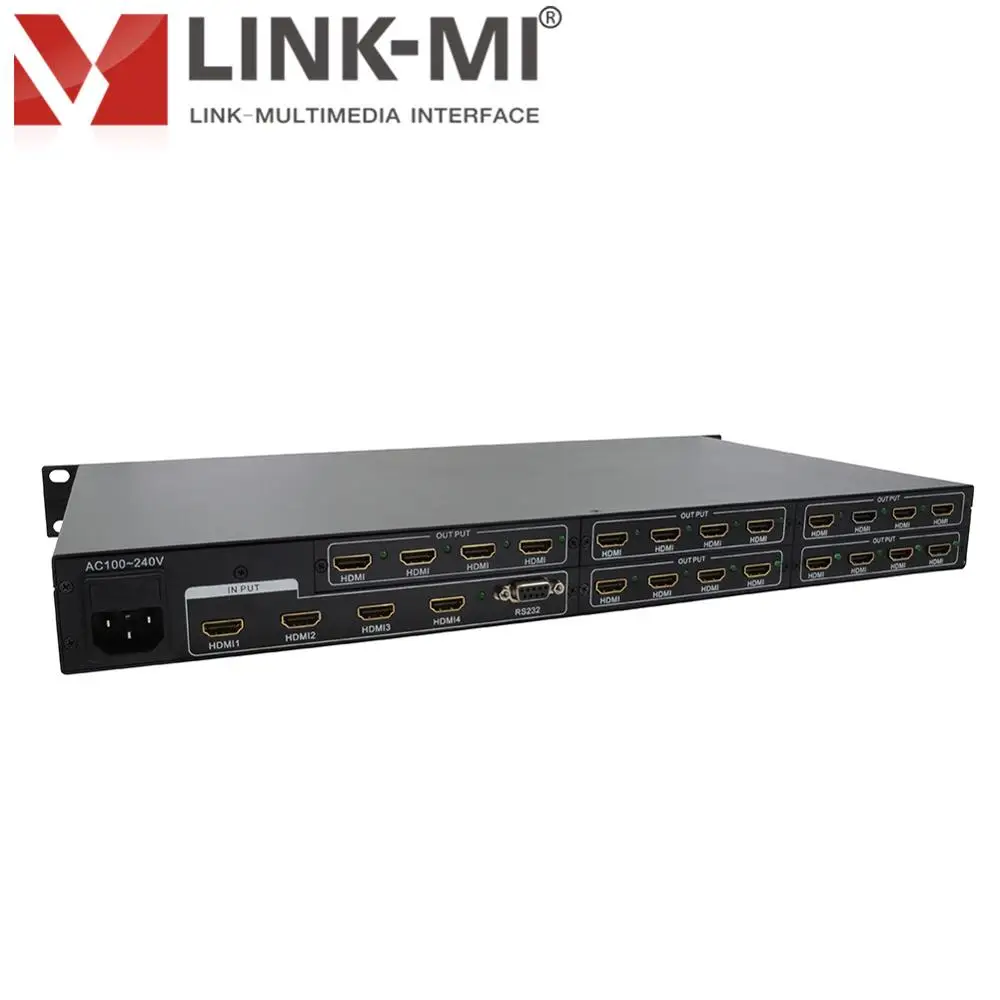 Φ модульный сплиттер с 4 входами HDMI 16 выходами 4K и переключателем | Электроника