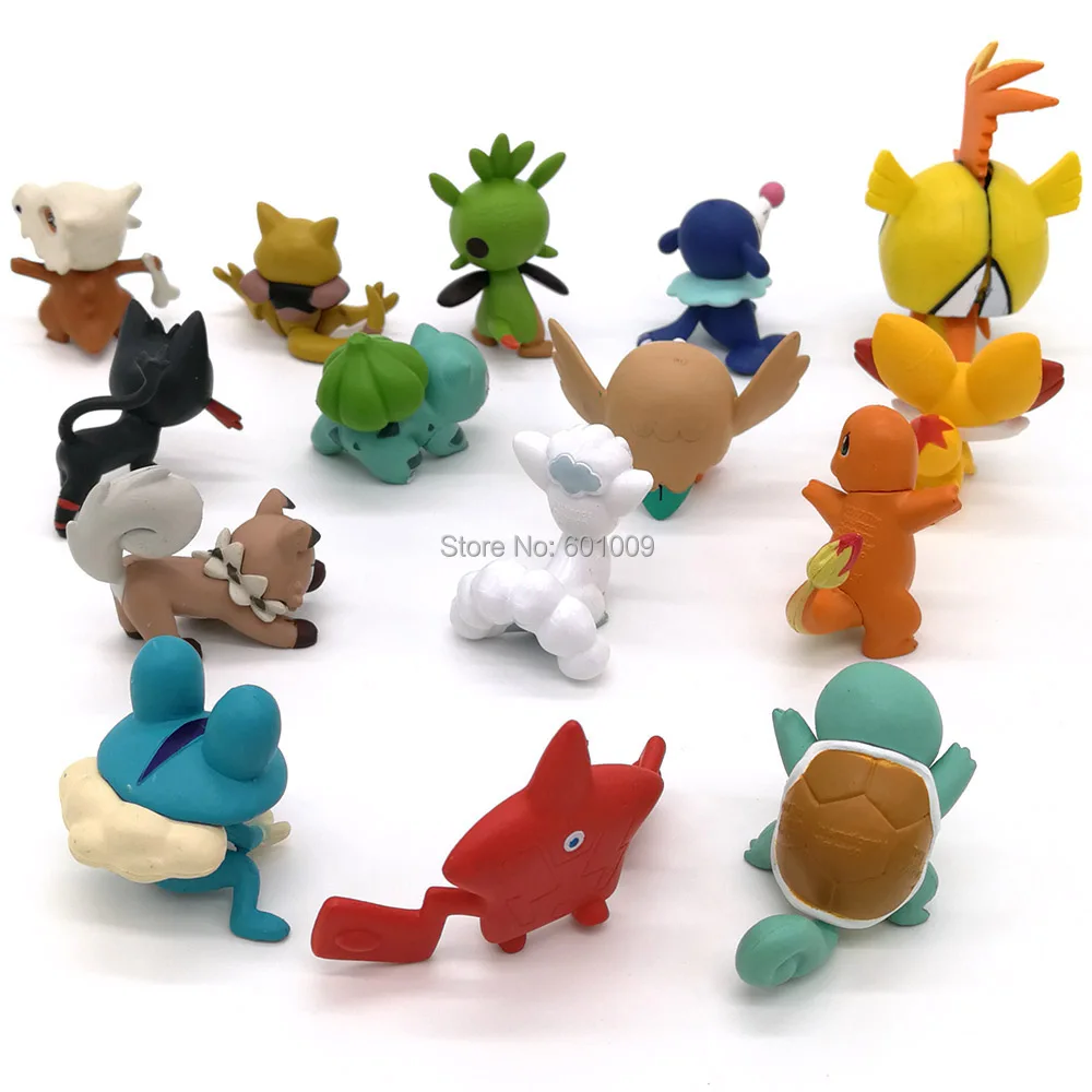 10 шт/партия бар алола Vulpix Chespin Cubone Aipom мяут Fennekin Froakie Литтен Marshadow в течении 3 7 см ПВХ