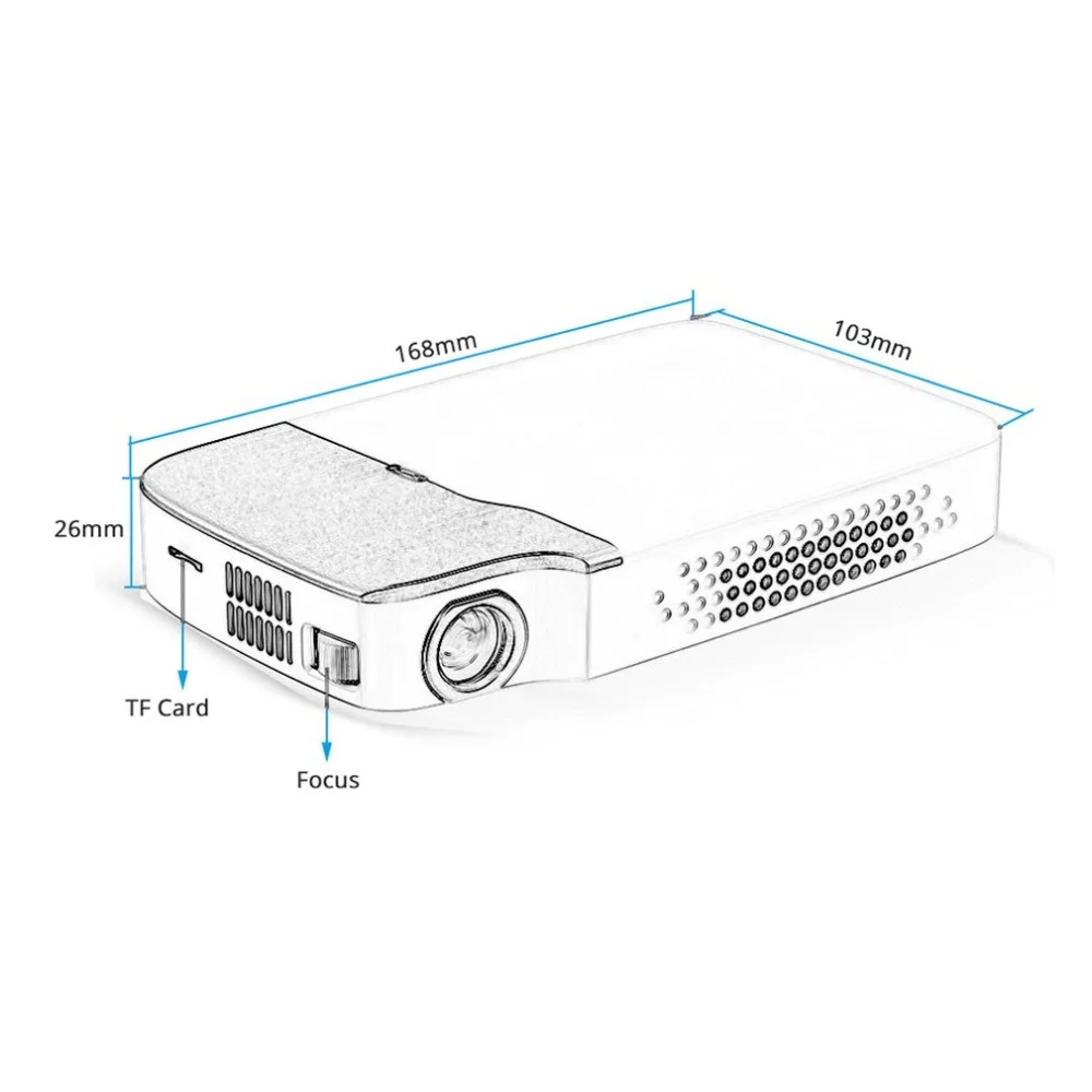 Rd 605 мини проектор Wifi Bluetooth 4 0 3D Led 2500 люмен цифровой 1080P (вилка США)|Аксессуары для