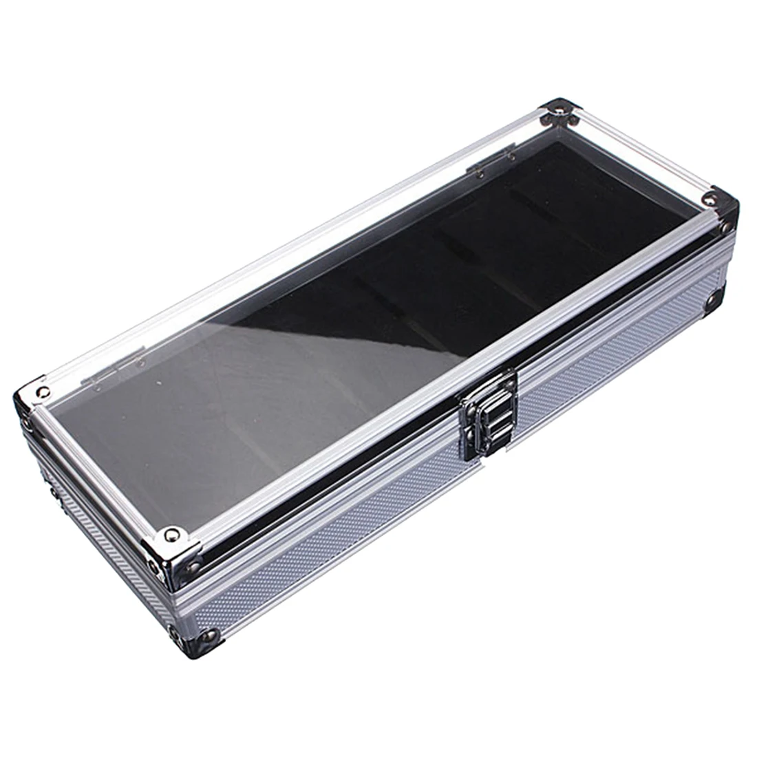 6 сетки алюминиевый чехол для хранения часов браслет Органайзер Дисплей Коробка