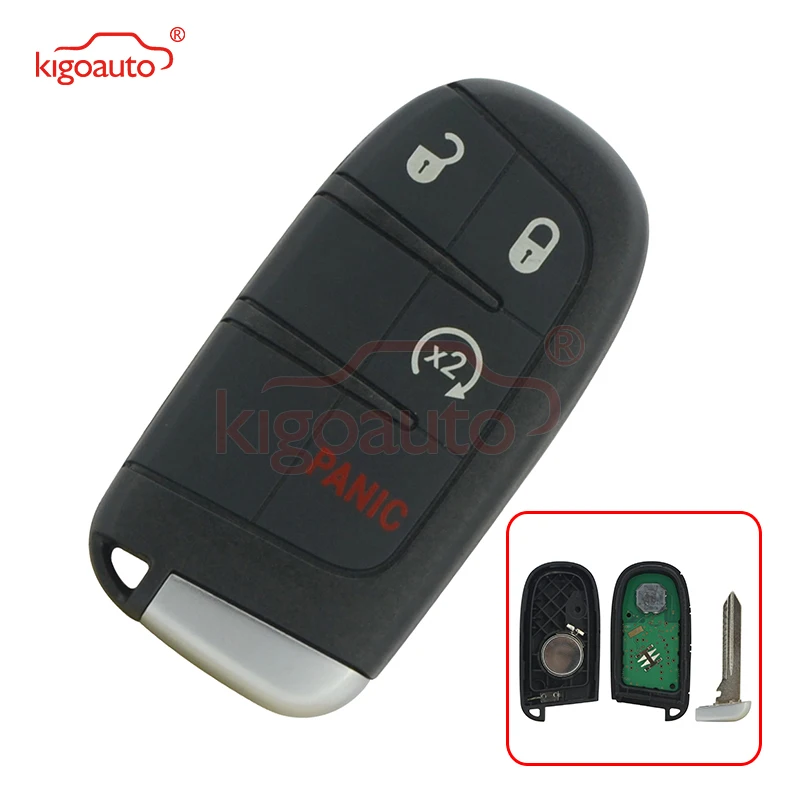 Смарт ключ Kigoauto 68143500AA 68143500AB 68143500AC 4 кнопки 434 МГц 46 чипов для Jeep Grand Cherokee 2014 2015|Ключ