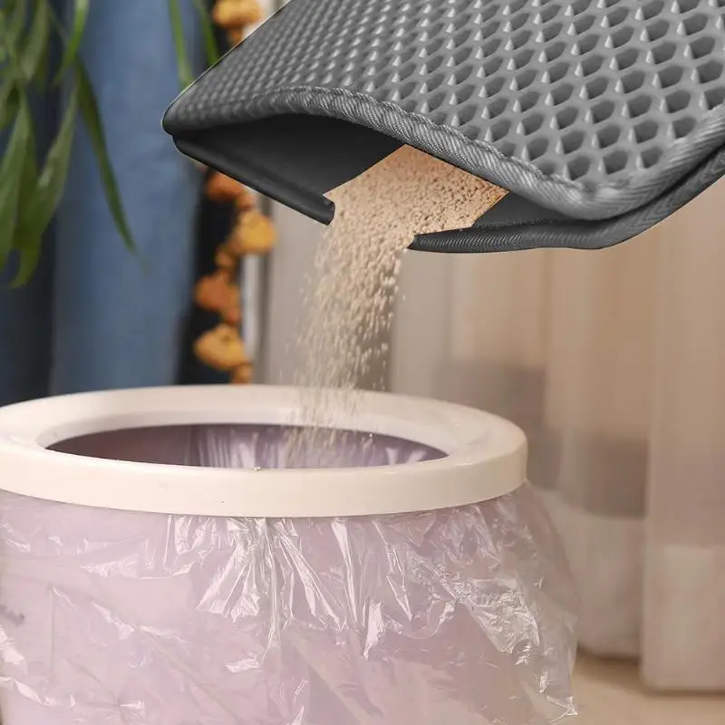 Водонепроницаемый коврик для сбора кошачьего туалета EVA нескользящая Нижняя