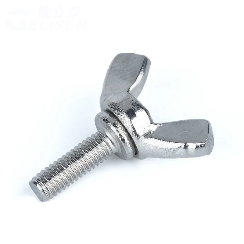 2PCS M5 M6 304 Stainless Steel Butterfly Screw Hand Plate | Bolts