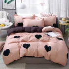 Комплект домашнего текстиля Solstice, Комплект постельного белья зеленого цвета, пододеяльник с морковкой, кролик, наволочка, простыня для двуспальной и двуспальной кровати