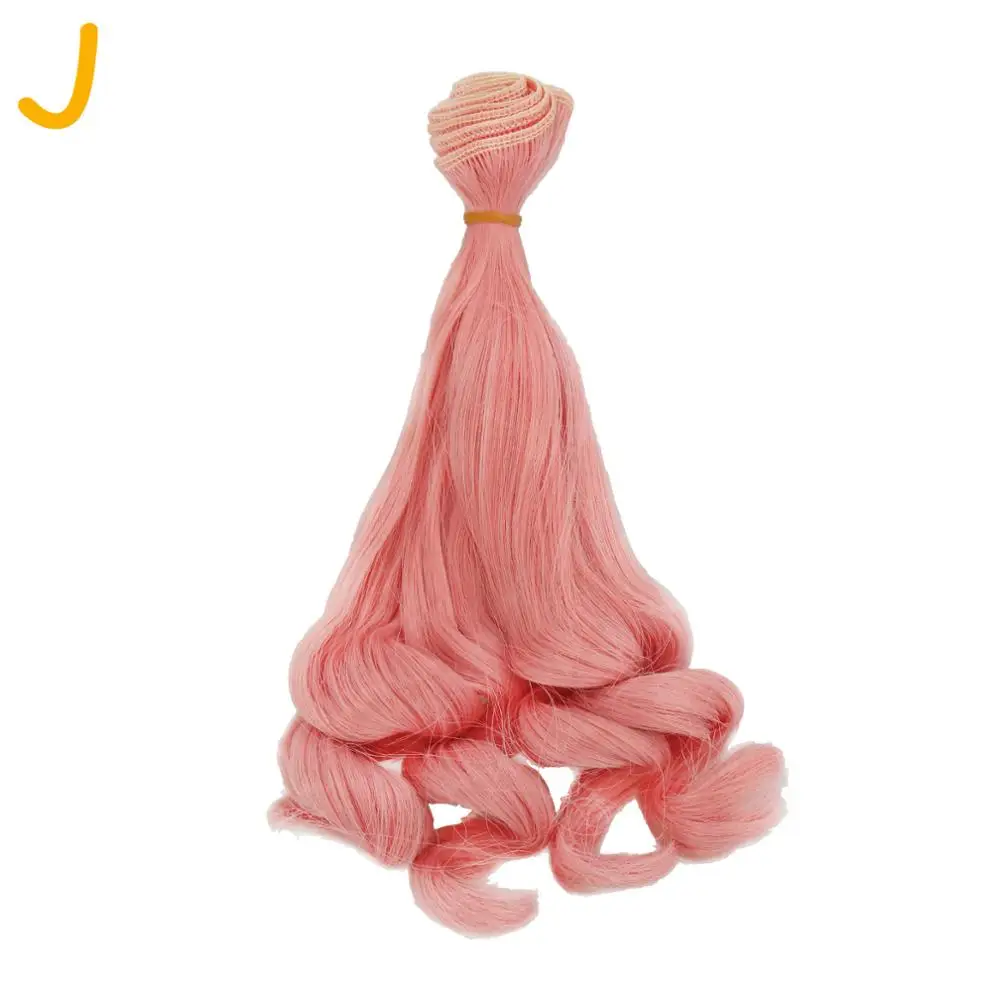 1x20 см * 100 BJD парики прямые длинные волосы большая кривая кукла парик вьющиеся DIY