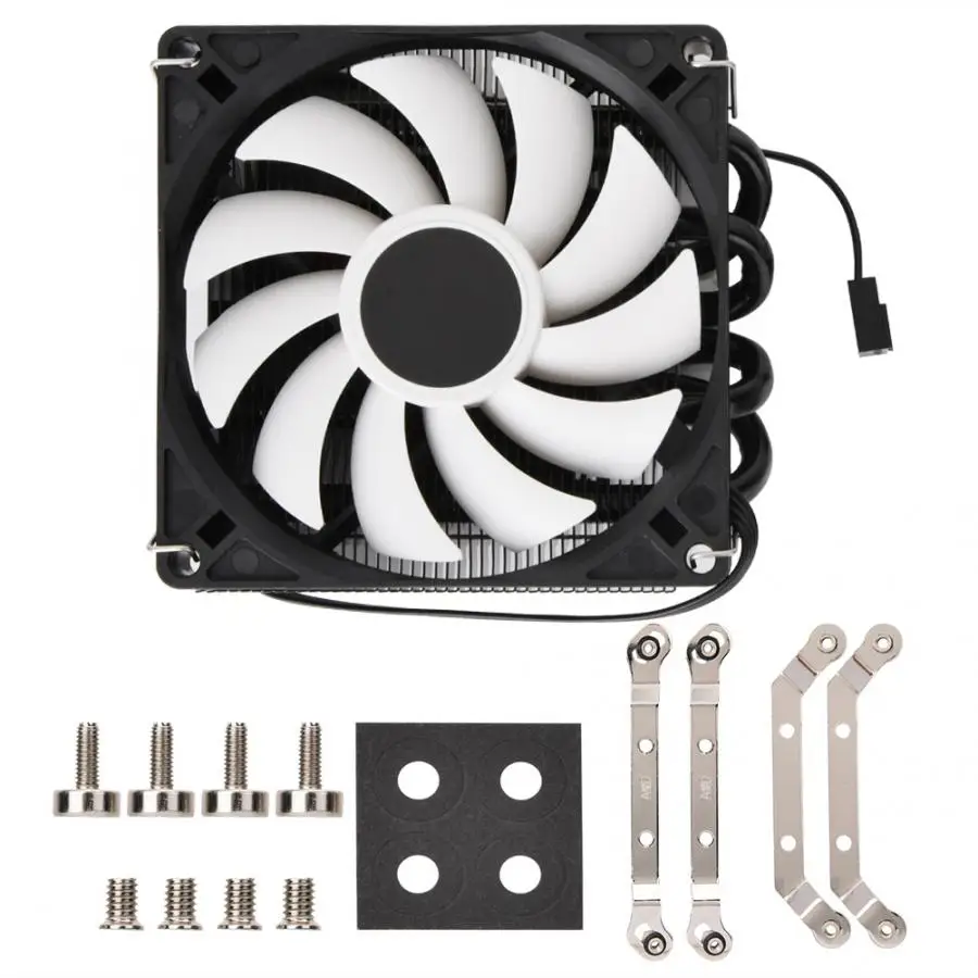 Бесшумная ультратонкая IS40x AM4 тепловая трубка ITX вентилятор радиатора охлаждения