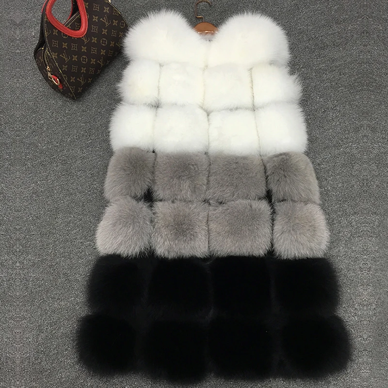Новинка 2019 модное меховое пальто женский жилет из искусственного меха куртка