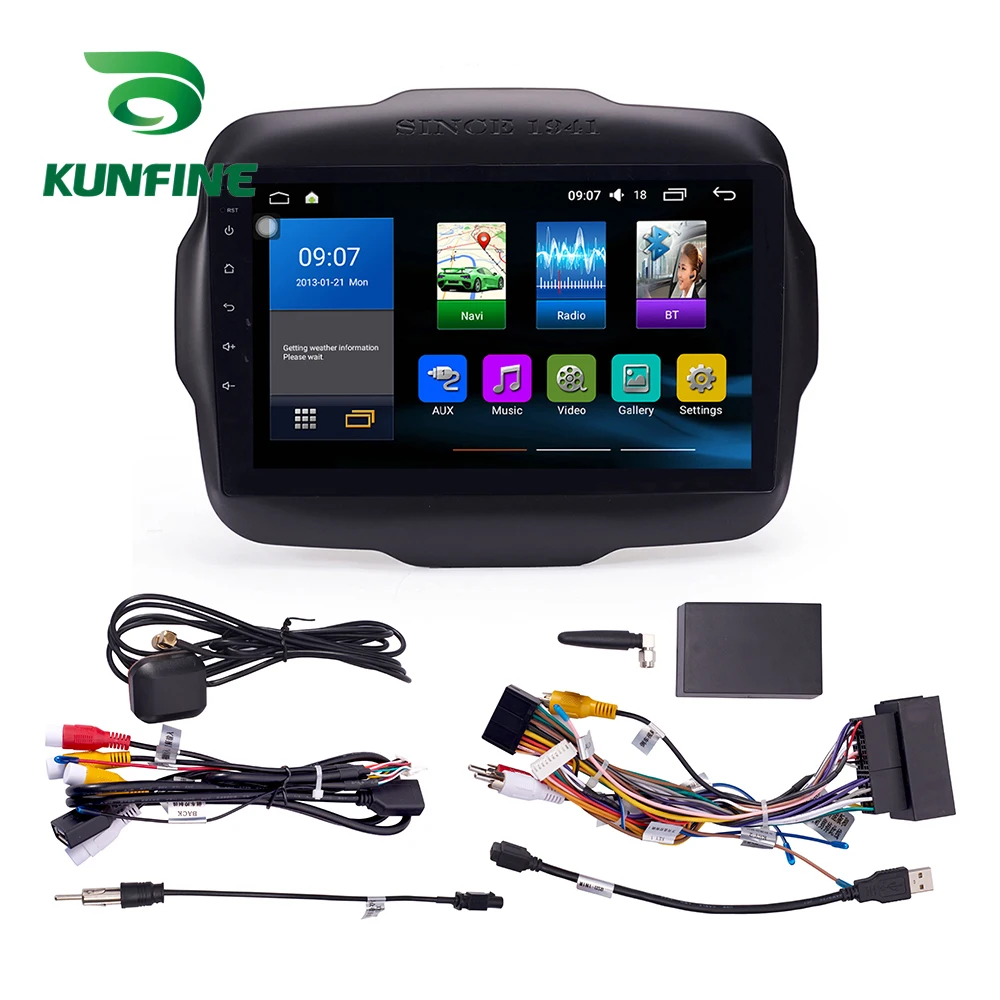 Восьмиядерный 1024*600 Android 8 1 автомобильный DVD GPS навигационный плеер Deckless стерео для
