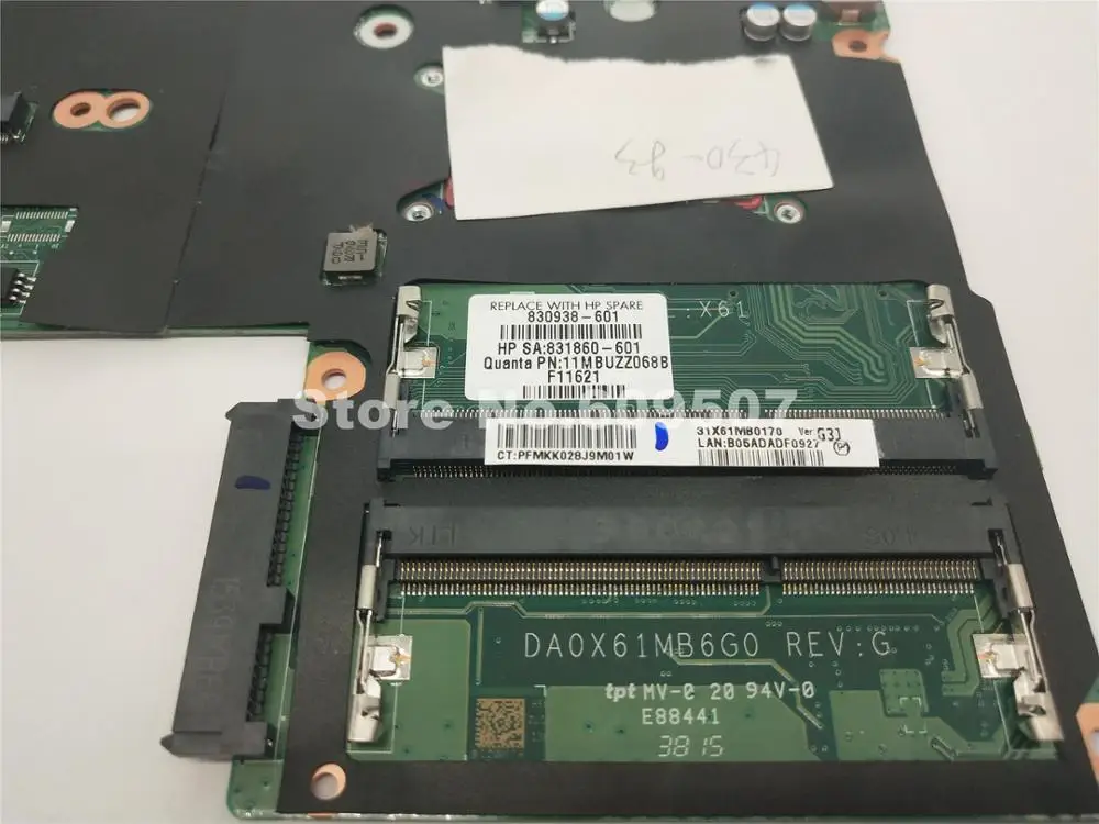 830938 601 001 831860 для HP Probook 430 G3 440 материнская плата ноутбука DA0X61MB6G0 DDR3 i5 6200U