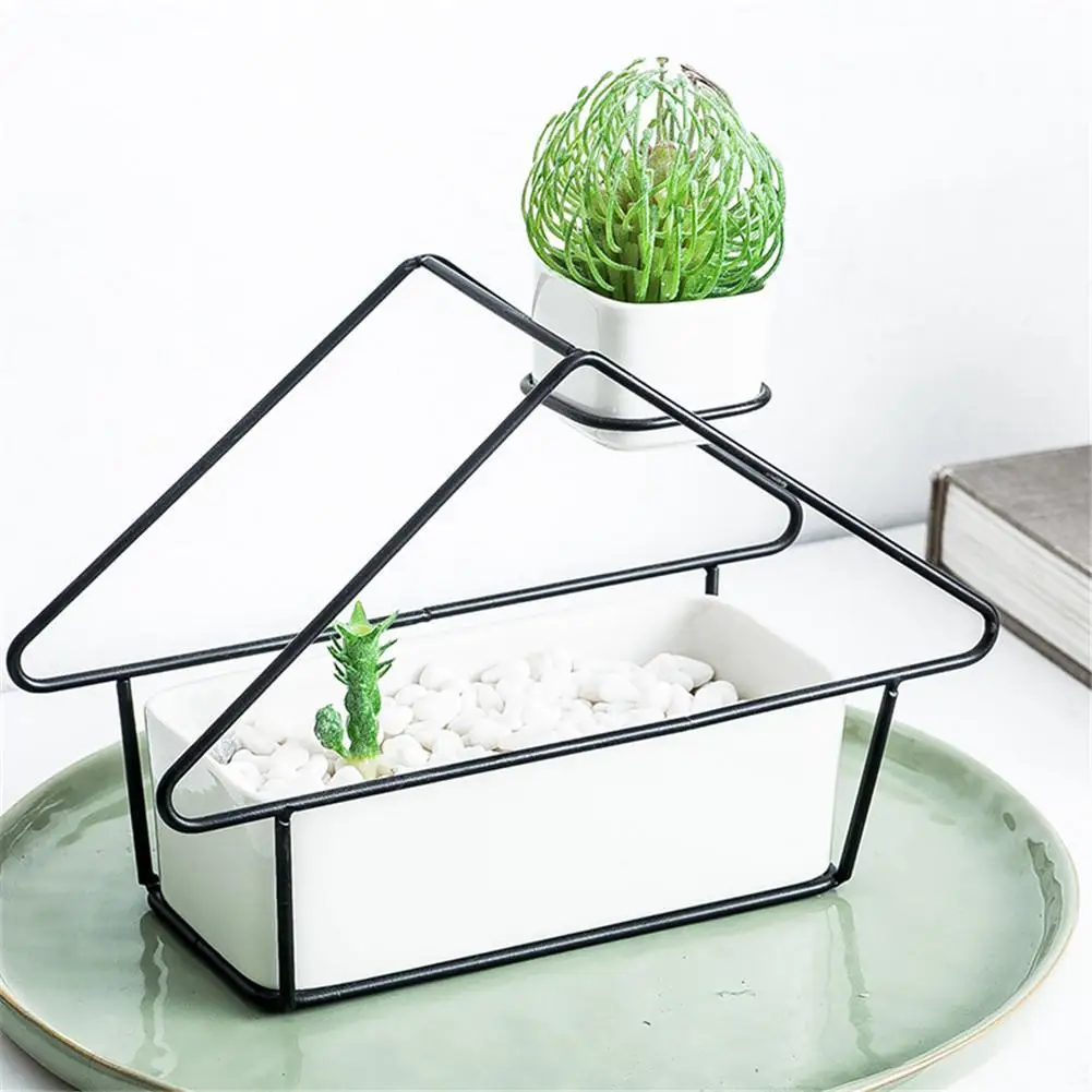 Европа в форме дома простой керамический цветочный горшок для суккулентов