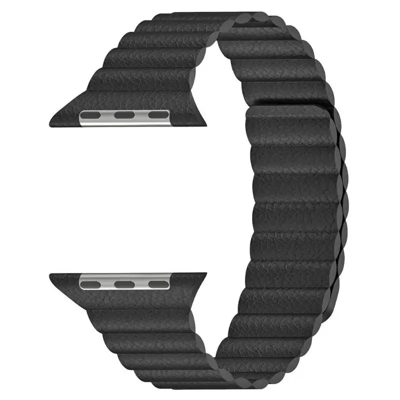 Магнитный кожаный ремешок для часов браслет iWatch 1 2 3 38 мм умный умные аксессуары |