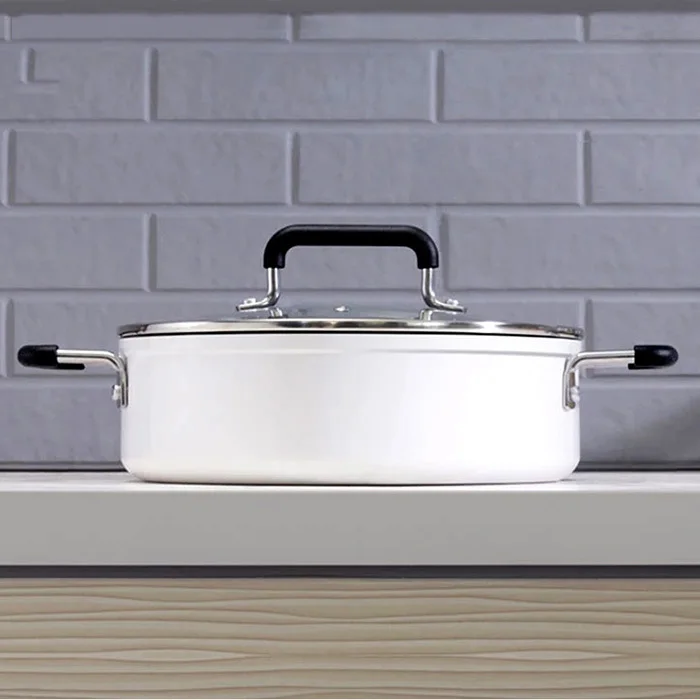 4L антипригарная Кастрюля для посудомоечной машины безопасные алюминивые