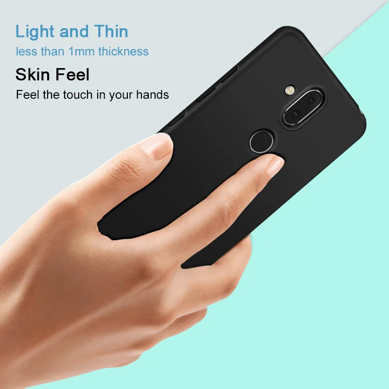 IMAK Jazz phone Case for Nokia X7 8.1 7.1 Plus PC hard matte back cover protection with screen protector anti-fingerprint |