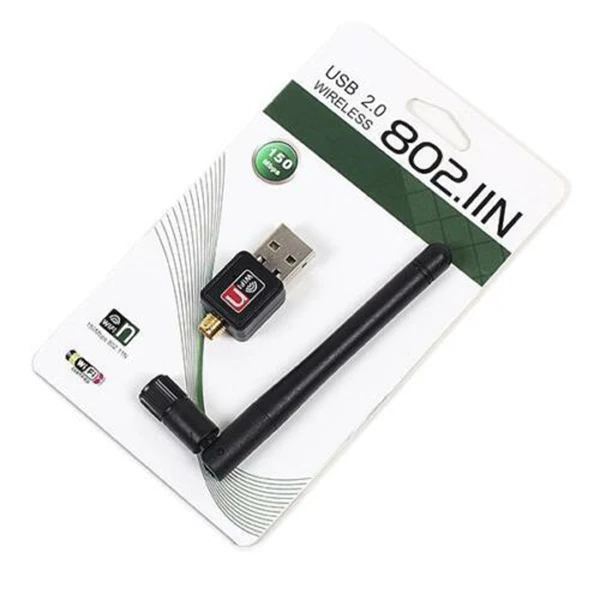 

USB WIFI Wireless LAN Adapter Long Range Antenna Portable for Desktop Computer
