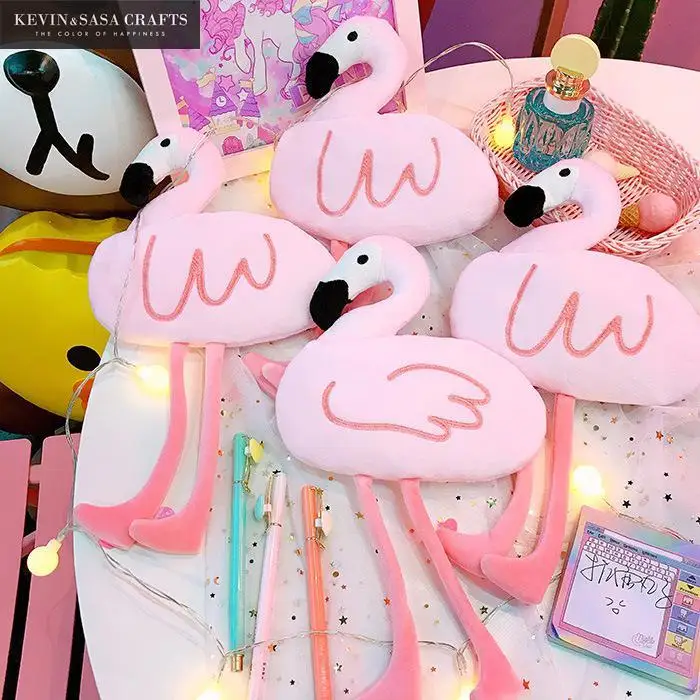Flamingo Pencil Case Quality Pink School Supplies Bts Stationery Gift Pencilcase Cute Box Bag | Канцтовары для офиса и дома