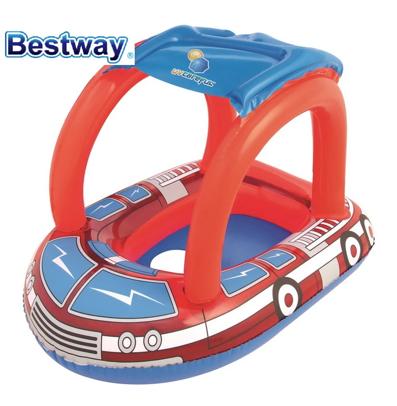 Подлинная 34093 Bestway Надувное плавающее кольцо для плавания в форме пожарной машины