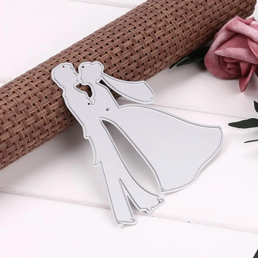 Влюбленные пары резки штампы рамка для серебра DIY Скрапбукинг Декоративные