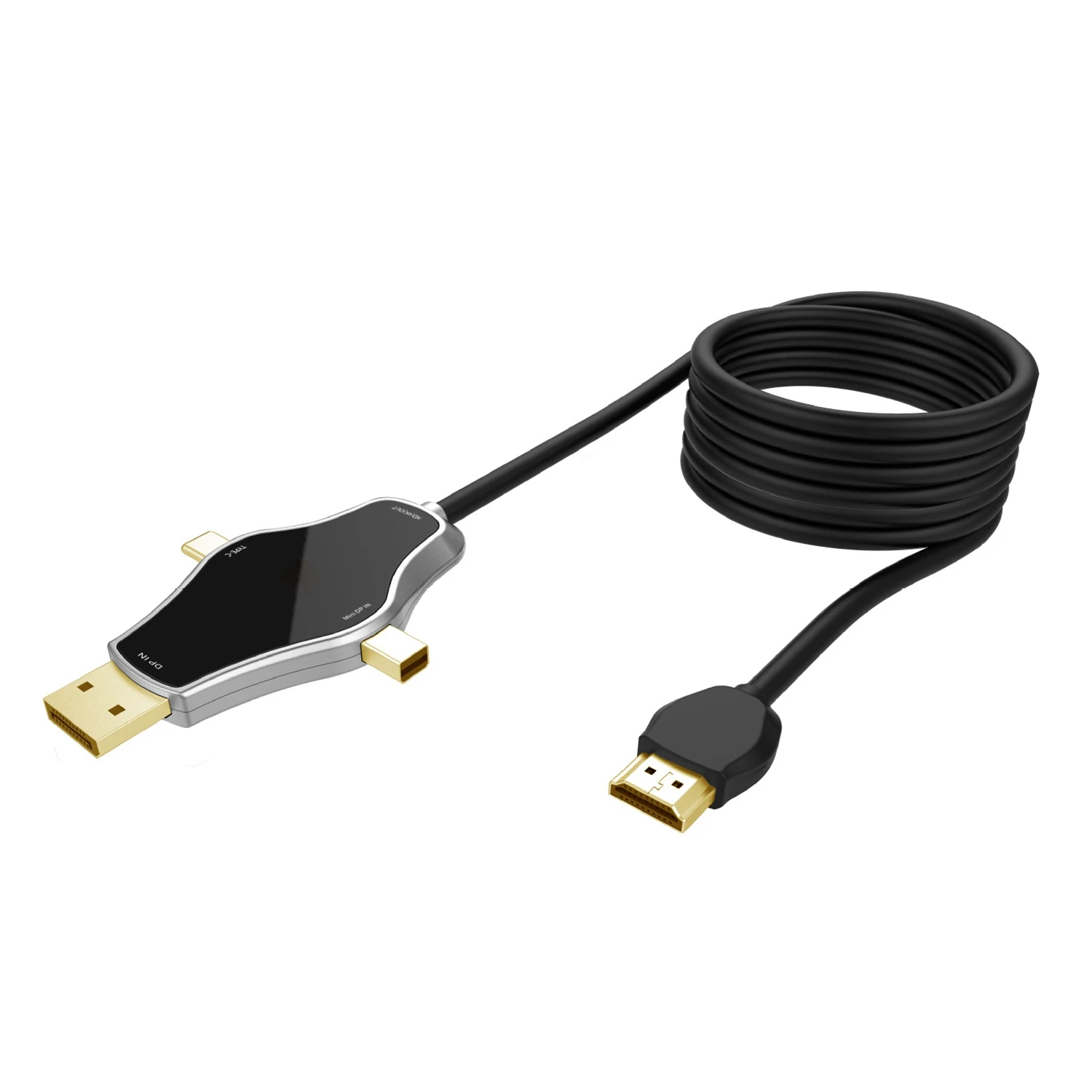 Многофункциональный конвертер 3 в 1 поддерживает 4K Usb3.1 Type C + Dp Mini на выход сигнала