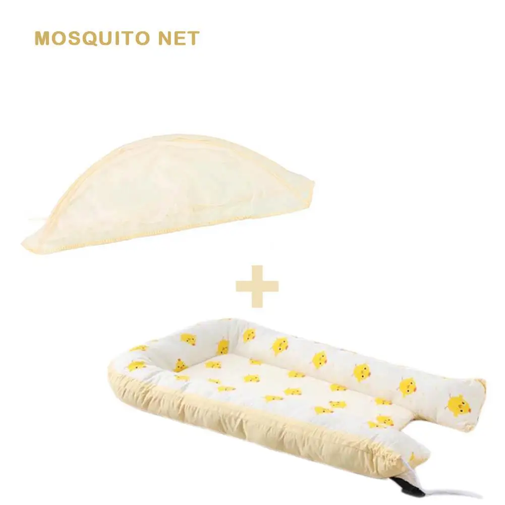 

Baby Bassinet for Bed Lounger Breathable Hypoallergenic Cotton Portable Crib for Bedroom Travel