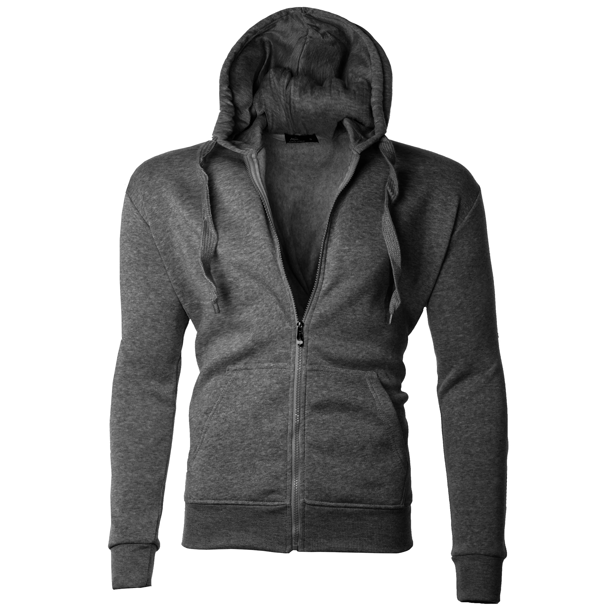 Для мужчин влаги влагу на флисовой подкладке Full Zip Up Hoodie|Мужские куртки| |