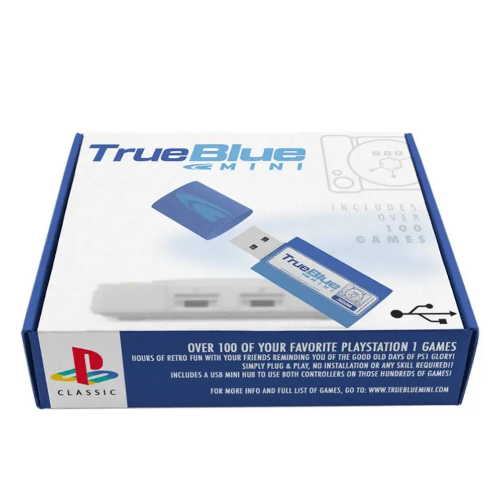 True Blue Mini Meth Pack (64 Гб) 101 игра для PlayStation Classic входит в комплект USB Hub 100% Plug And