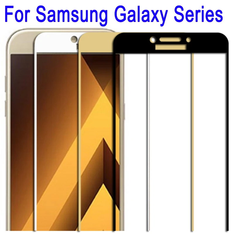 Защитное стекло для Samsung A5 2017 Galaxy A3 A7 A 7 5 3 2 0 1 защитное с полным покрытием