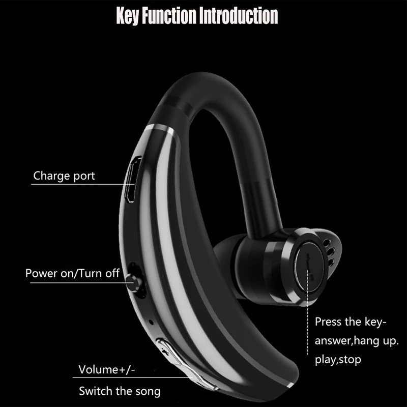 Q8 IPX6 водонепроницаемые бизнес Bluetooth наушники беспроводные HD микрофон