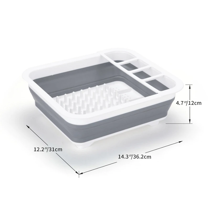 Новое складное блюдо для кухни держатель хранения Чаша мытья посуды тарелка