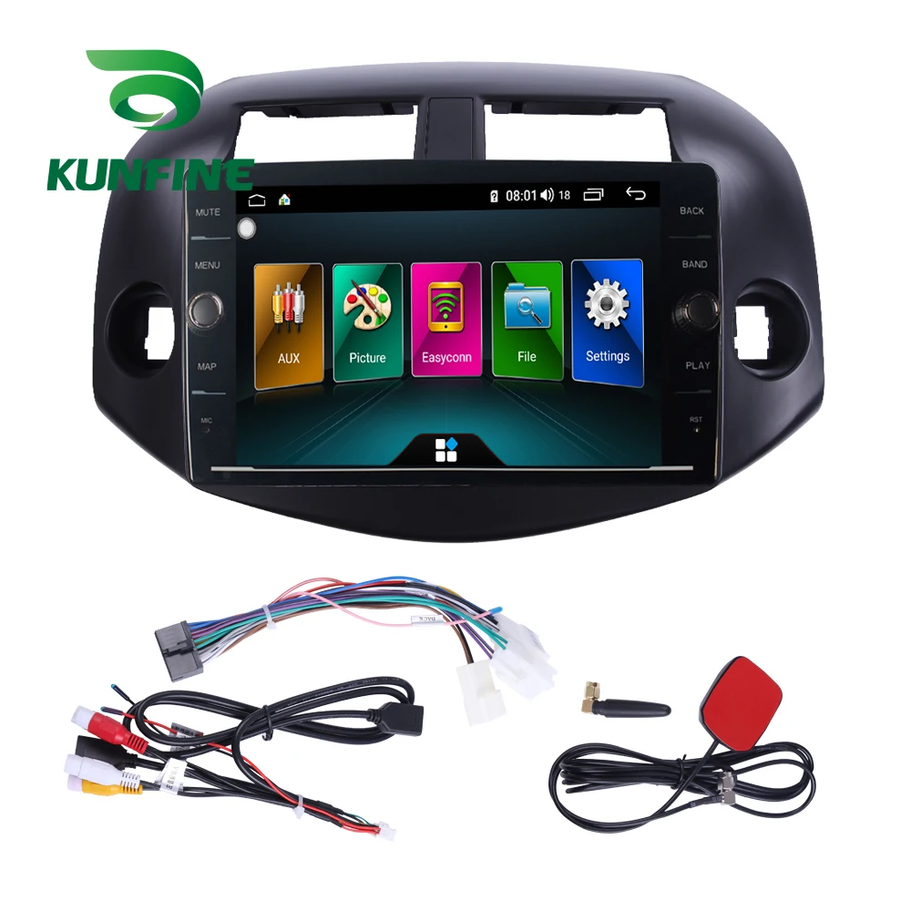 Восьмиядерный 4 Гб ОЗУ 64 ПЗУ Android 8 1 автомобильный DVD GPS плеер Deckless стерео для Toyota RAV4