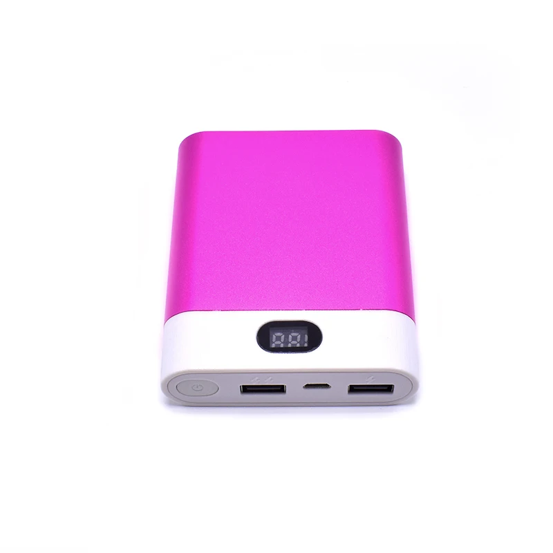 Новый 18650 мАч В 5 в Dual USB 4X10400 запасные аккумуляторы для телефонов Чехол комплект