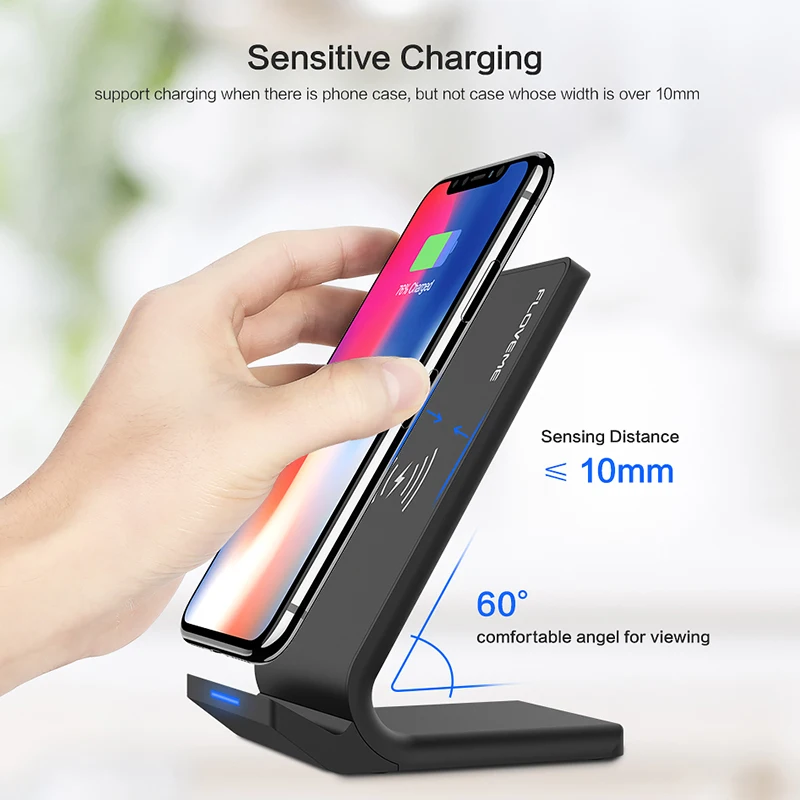 Беспроводное зарядное устройство FLOVEME для iPhone X 8 Plus 5 В/2 А QI Беспроводная USB
