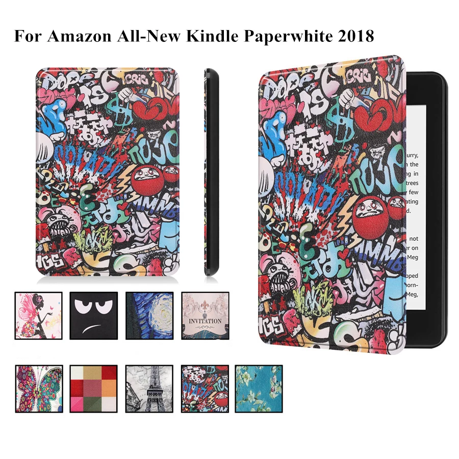 Чехол для нового Kindle Paperwhite 2018 выпущенный умный чехол Funda 6 &quot10 го поколения funda Coqua