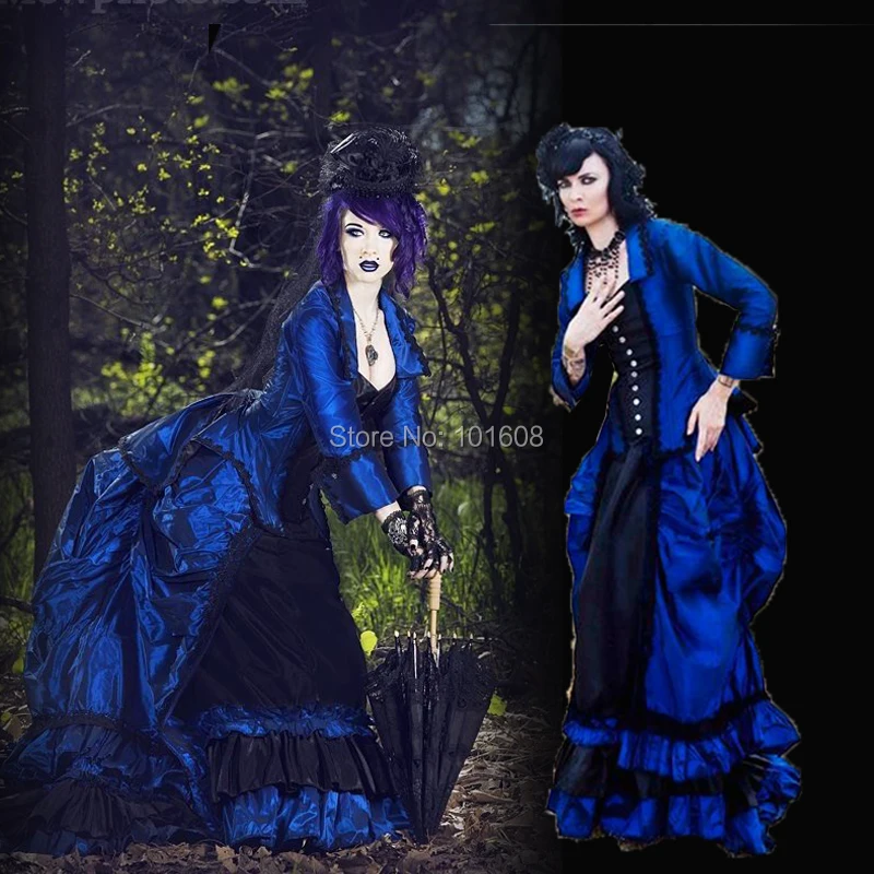 Специально! Eras Blue Civil war Southern Belle платье Хэллоуин Косплей Marie Antoinette Ренессанс