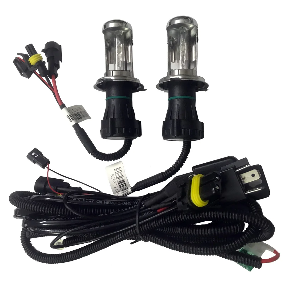 Тонкий балласт 55 Вт H4 3 HID комплект Лампа биксенон H13 hid Hi/Lo лампы bi xenon 9007 6000K 8000K 4300K