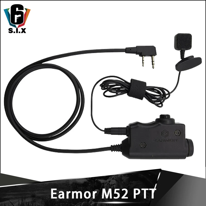 Военный адаптер OPSMEN Earmor M52 PTT страйкбольная тактическая гарнитура Kenwood Midland