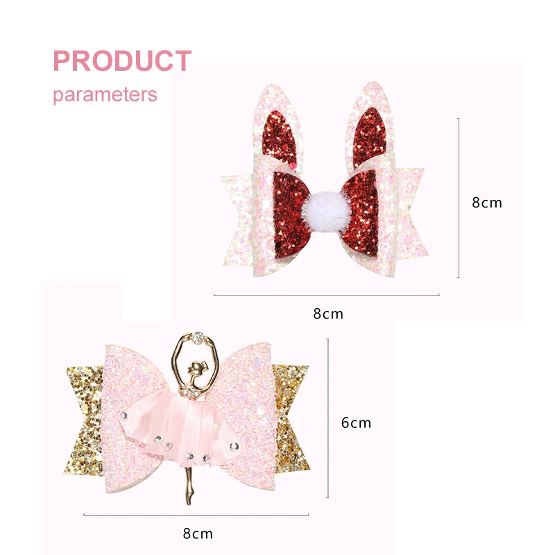 1 шт. детская заколка пряжка с блестками и бантом|Аксессуары для волос девочек| |
