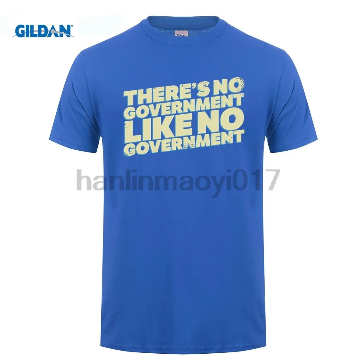 Футболка GILDAN Theres No Government Like Libertarian | Мужская одежда