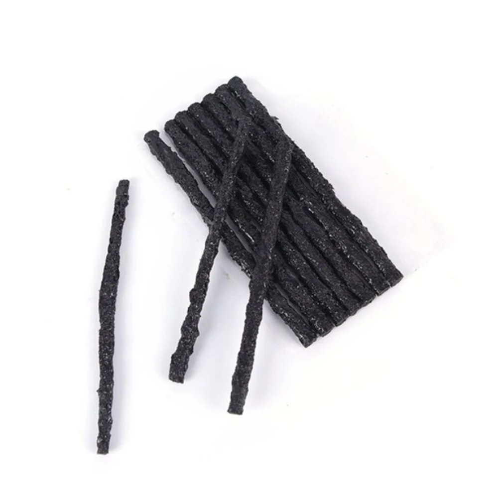 100pcs Car Tubeless Tire Seal Strip Wear Resistance Repairing Rubber Strips Vacuum Wheels Repair Tools Puncture Tape | Автомобили и