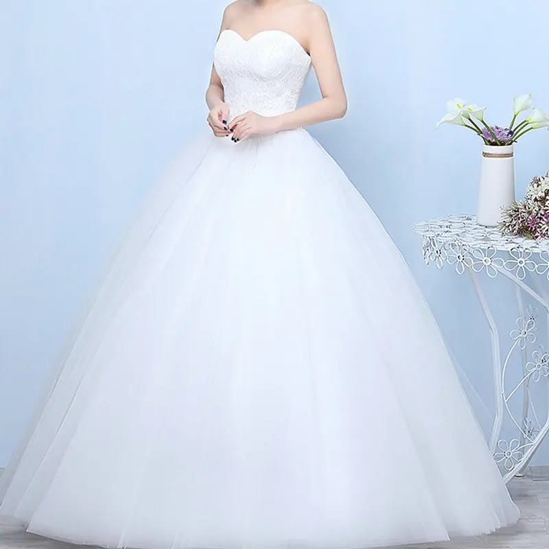 Свадебные платья 2020 Robe De Mariage роскошное Кружевное белое бальное платье принцессы