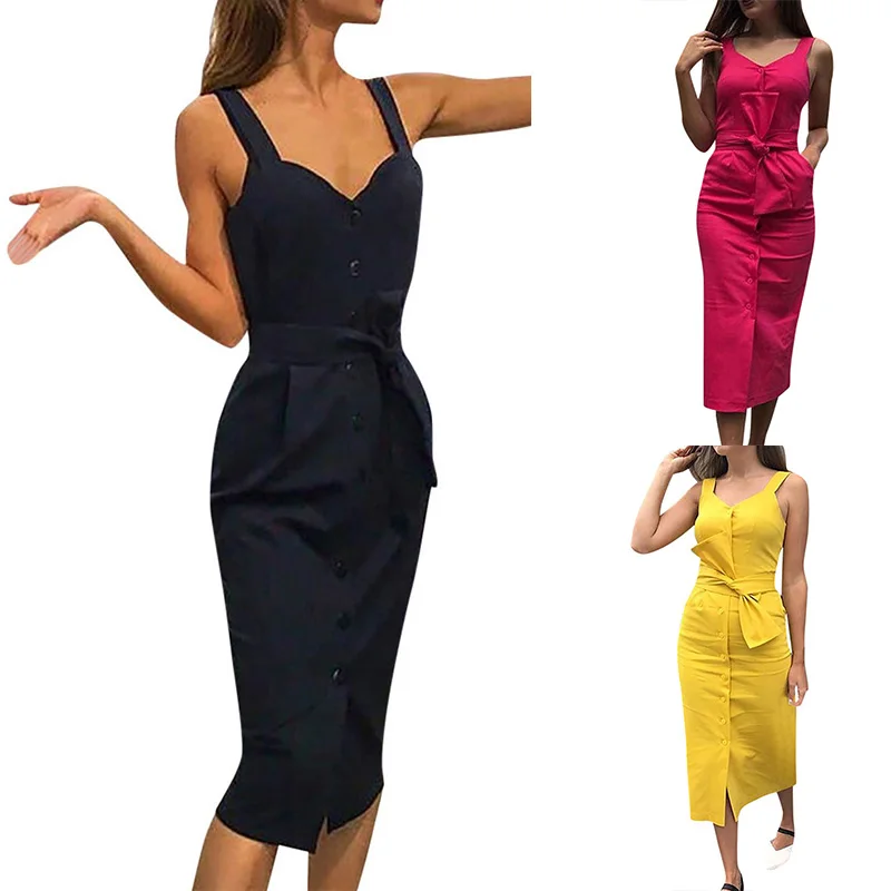 Женский пляжный кардиган без рукавов с поясом и пуговицами|Женские платья| |