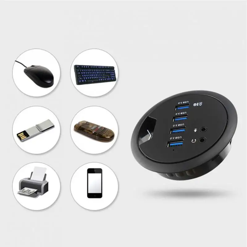 Настольный концентратор USB3.0 с тремя портами высокоскоростной разветвитель