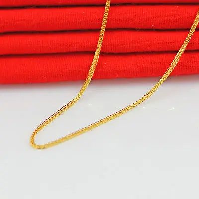 Лучшее ожерелье из искусственной кожи 18K/цепочка пшеничных звеньев|Ожерелья| |