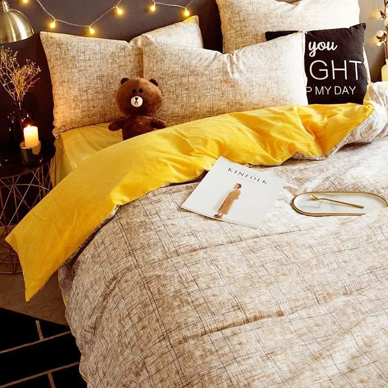 Lits jumeaux Couvre Luxe Nordico Matrimonio Parrure Lit Linen Ropa De Cama хлопковое постельное белье простыня и