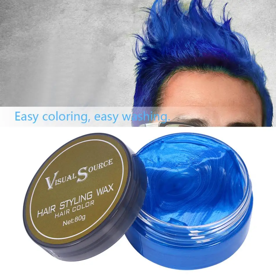 80 г унисекс цвет волос помазки воск белый фиолетовый серый краска для крем