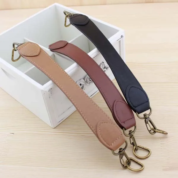

29CM Handbags Belt Short Jackets PU Handle Delicacy Impose Lines Patchwork DIY Manual Cloth Accessories Gift D Ring 3pc/lot