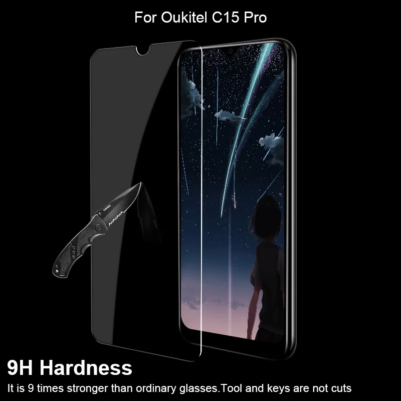 9H закаленное стекло для Oukitel C13 Pro Защитная пленка экрана C15 крышка стеклянная