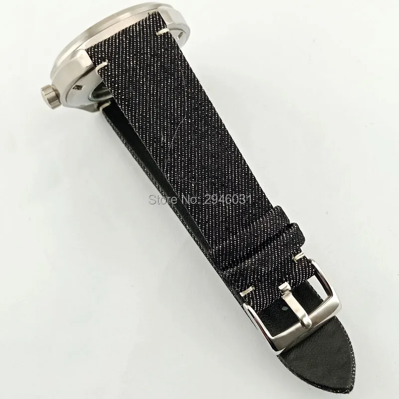 Corgeut 41 мм черный циферблат сапфировое стекло автоматические повседневные
